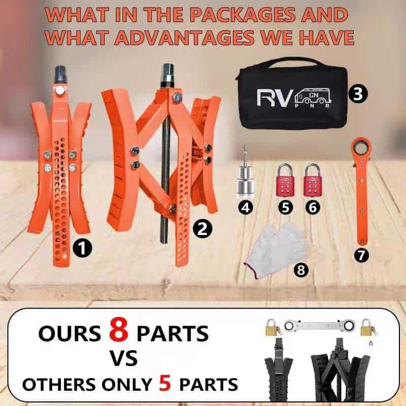 Topes de rueda estabilizadores para RV RVPNR, topes x para - Imagen 7