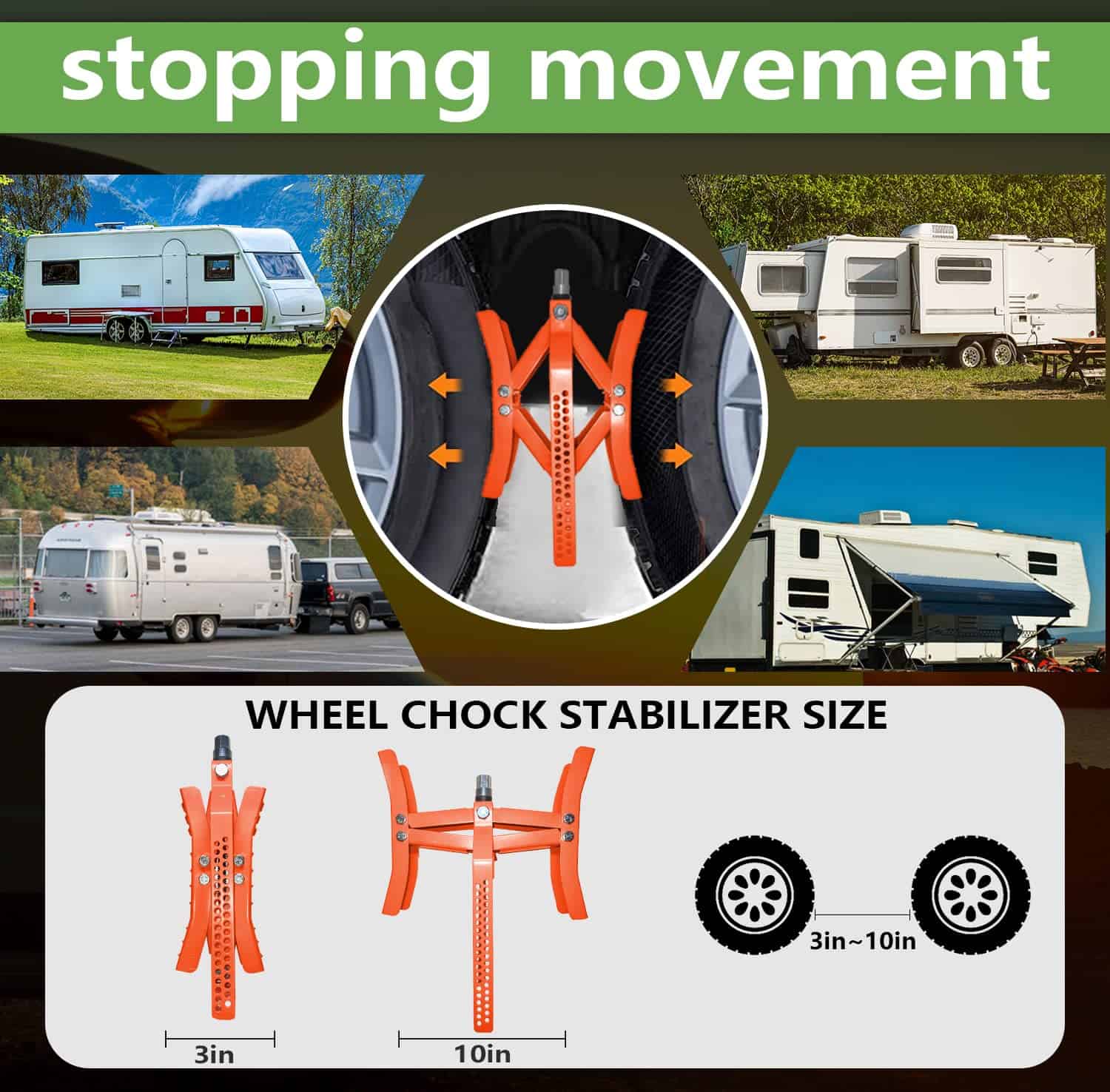 Topes de rueda estabilizadores para RV RVPNR, topes x para - Imagen 6