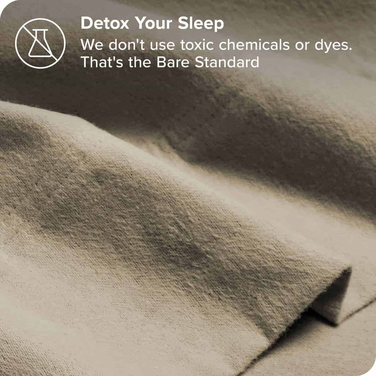 Juego de sábanas de franela de algodón orgánico -Arena - Imagen 6