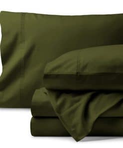 Juego de sábanas de franela de algodón orgánico -Ciprés