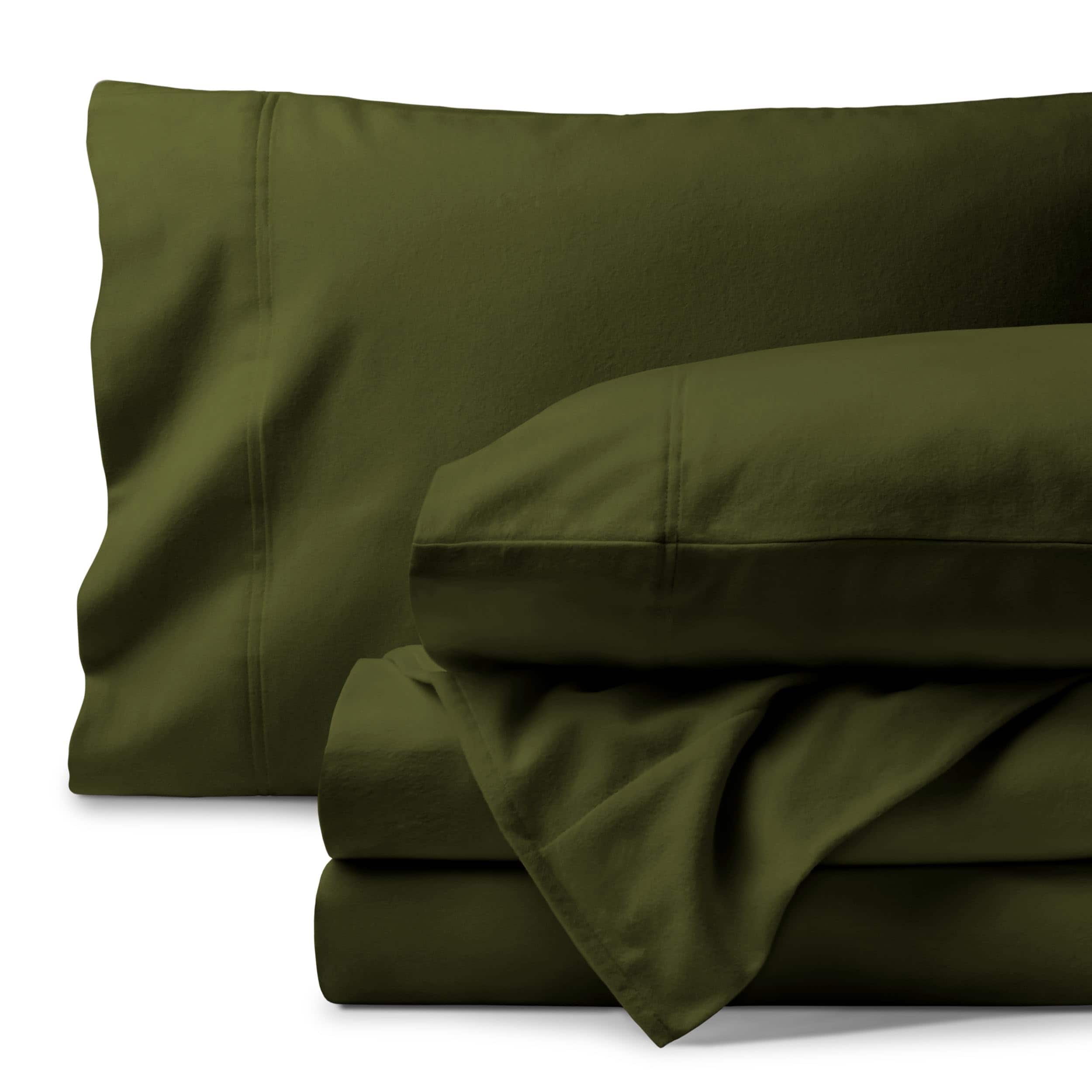 Juego de sábanas de franela de algodón orgánico -Cypress