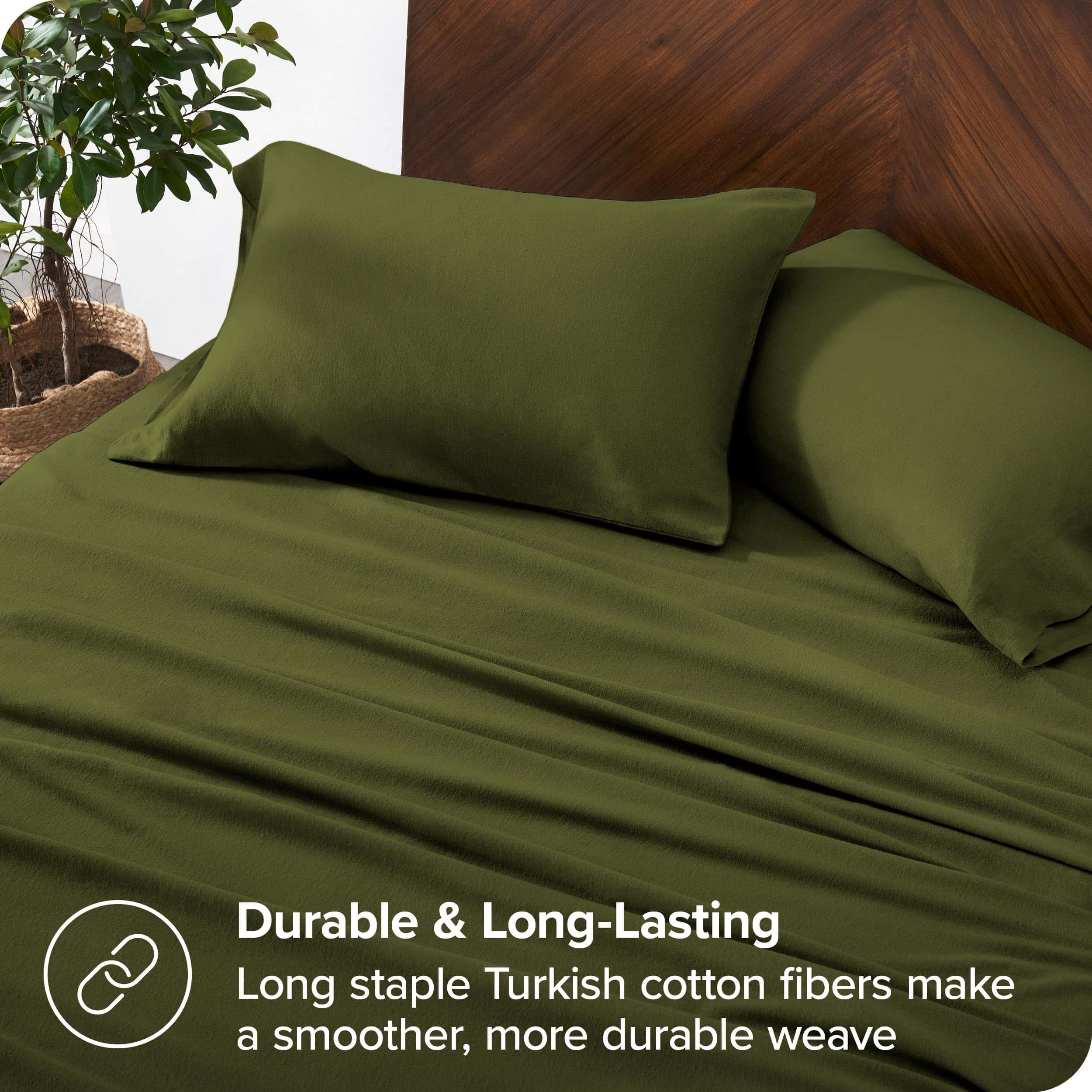 Juego de sábanas de franela de algodón orgánico -Cypress - Imagen 7