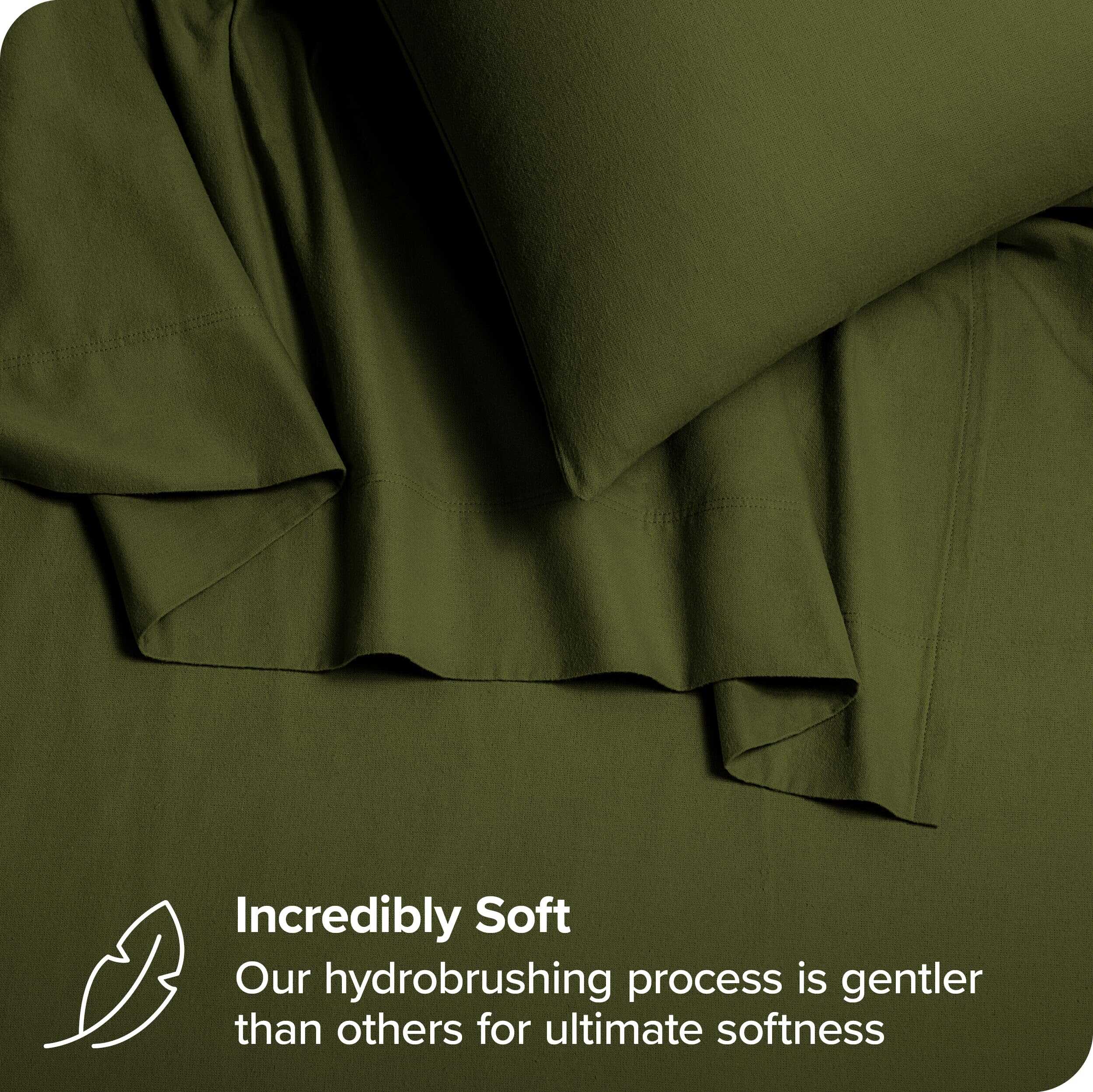 Juego de sábanas de franela de algodón orgánico -Cypress - Imagen 3