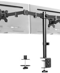 Soporte de Escritorio para Dos Monitores VIVO, Soporte de