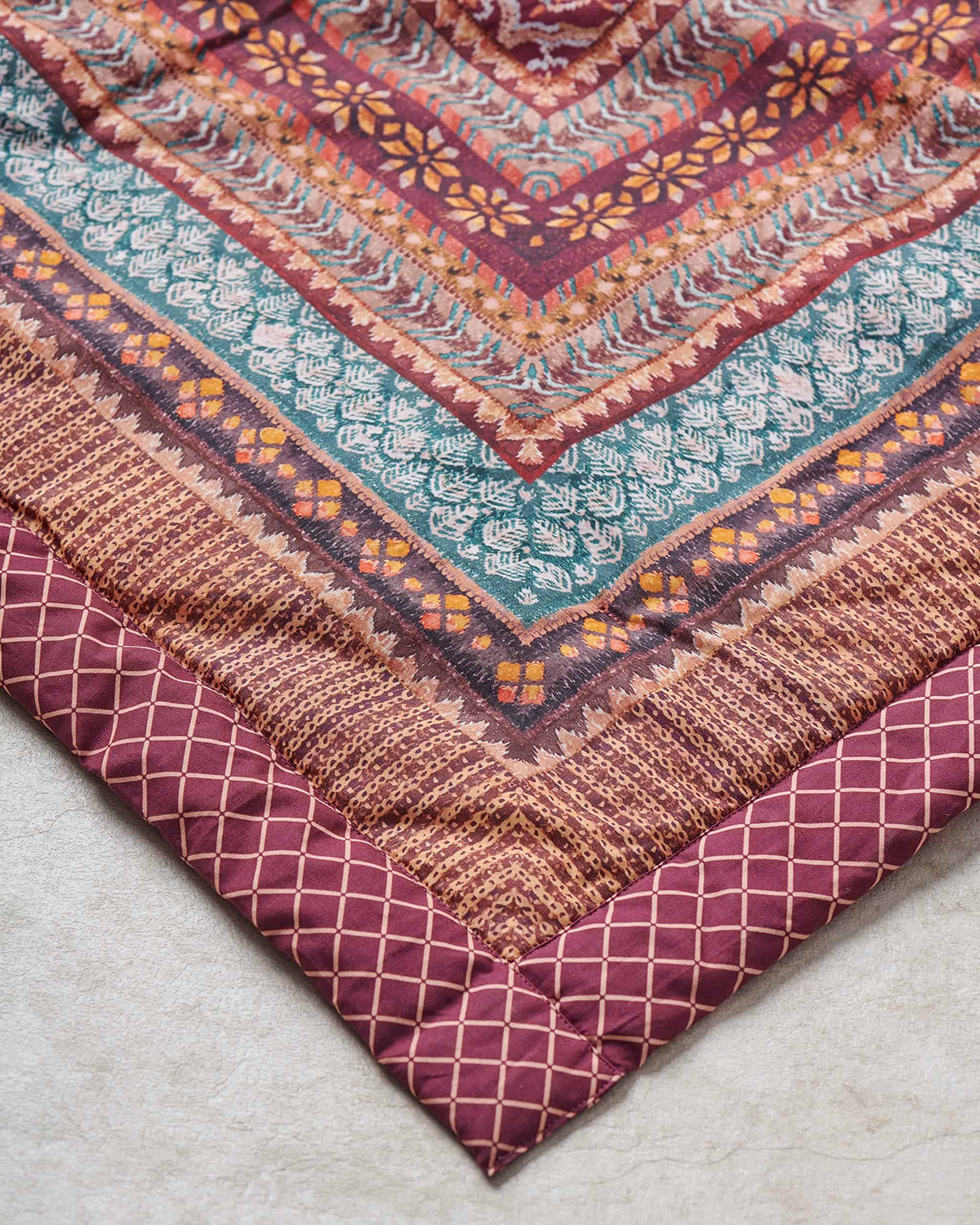 Maison d' Hermine Manta de Algodón Fair Isle para Cama - Imagen 6