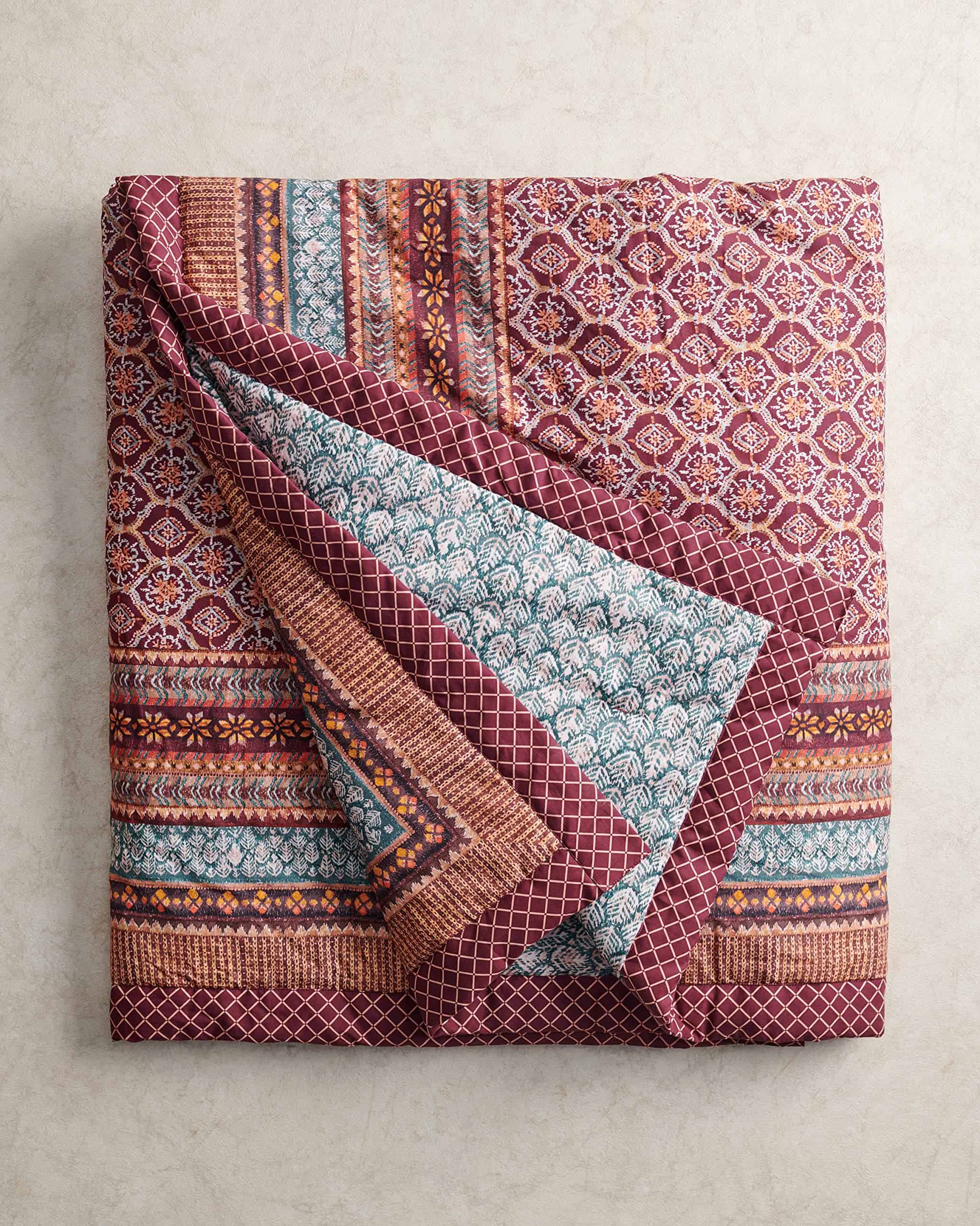 Maison d' Hermine Manta de Algodón Fair Isle para Cama - Imagen 8