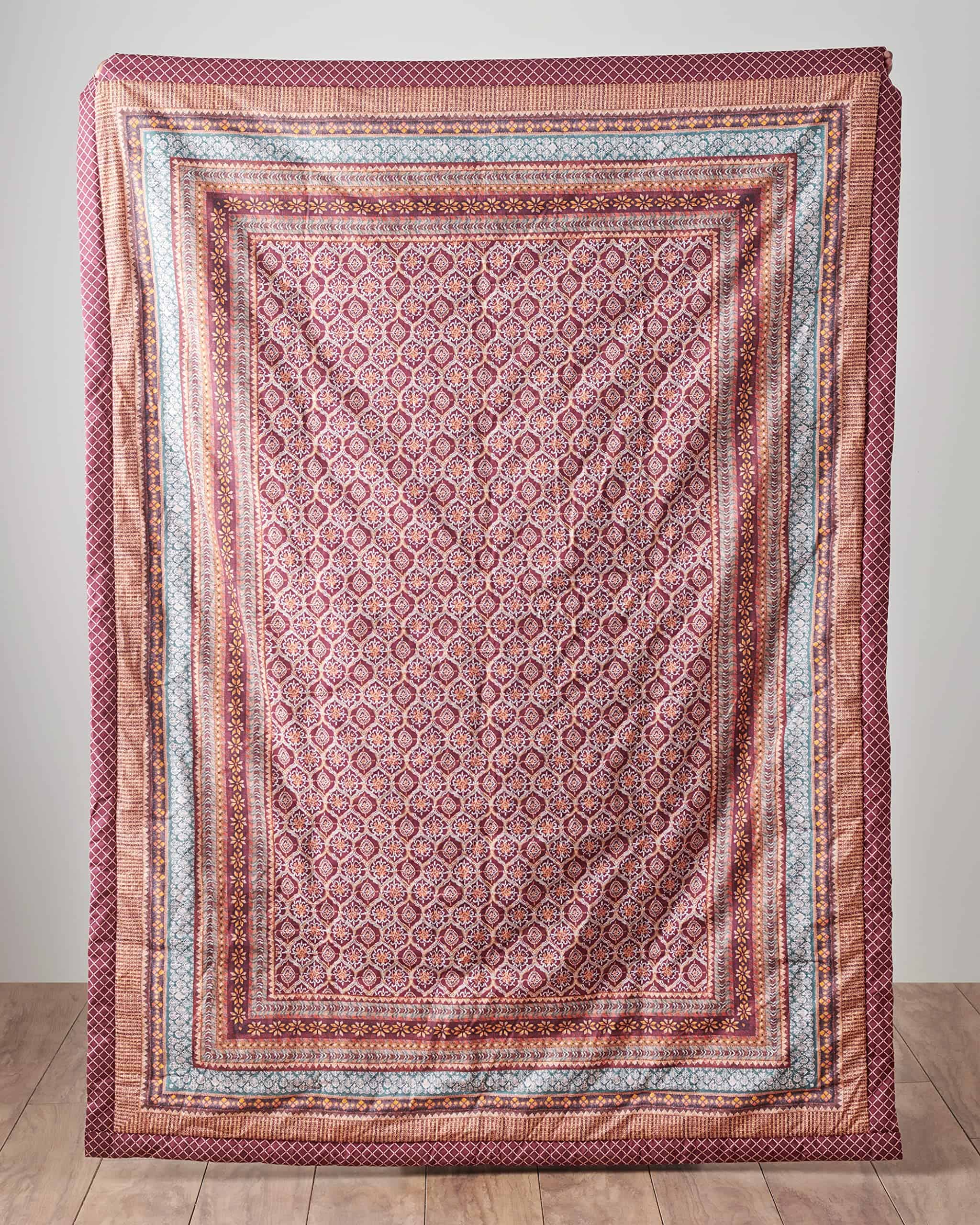 Maison d' Hermine Manta de Algodón Fair Isle para Cama - Imagen 3