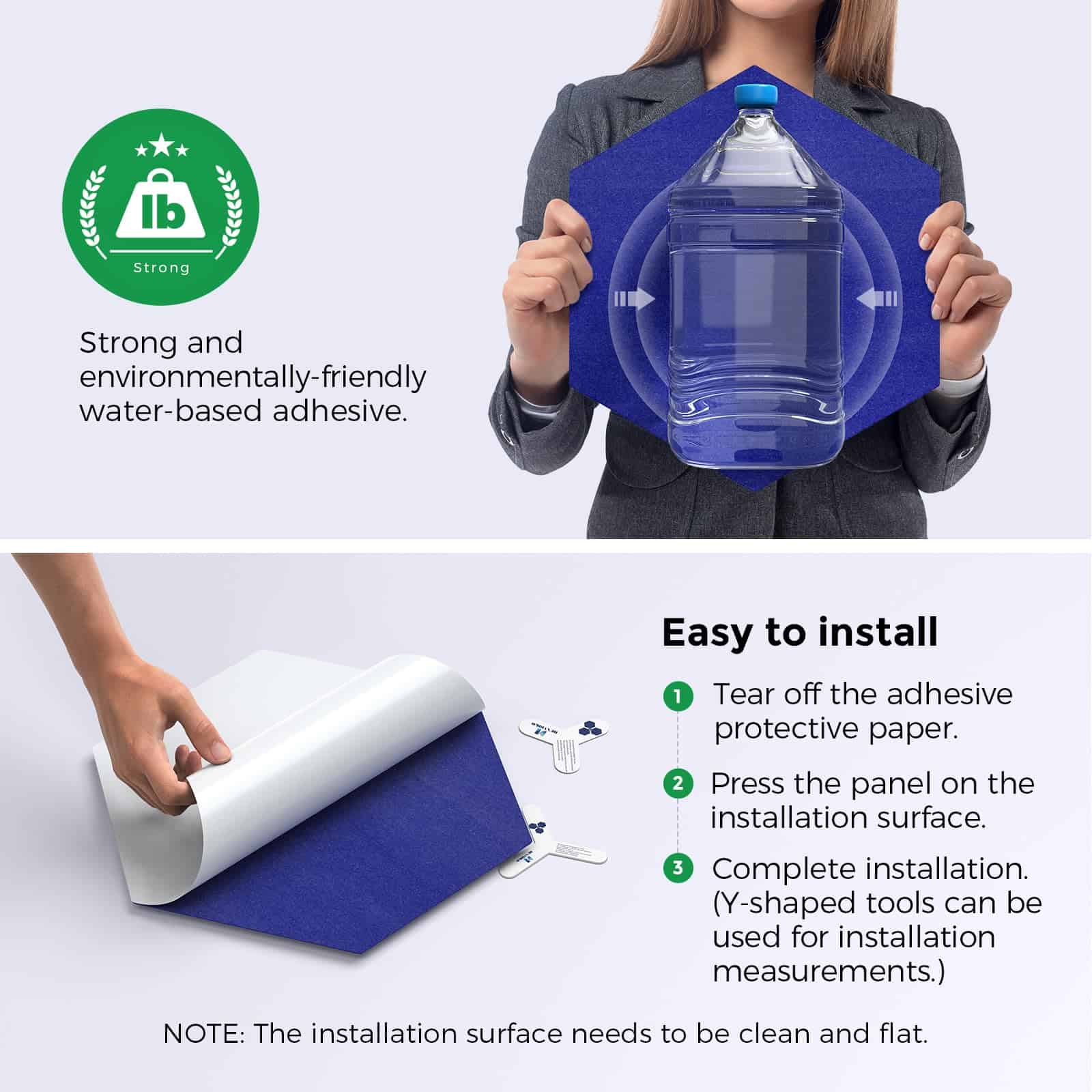 Paquetes de Paneles Acústicos Autoadhesivos Dexmoko - Imagen 5