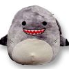 Peluche de tiburón Squishmallows de 10 pulgadas en negro y