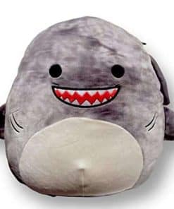 Peluche de tiburón Squishmallows de 10 pulgadas en negro y