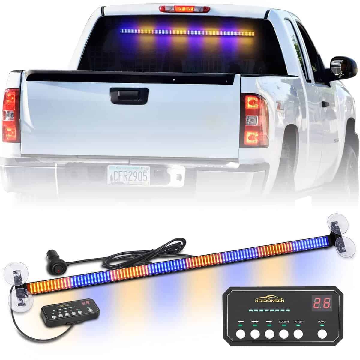 XRIDONSEN 35 pulgadas Barra de luces de advertencia con 144