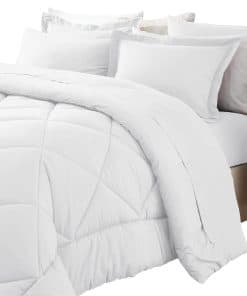 Set de Edredón de 5 Piezas para Cama Individual con