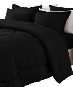 Juego de edredón tamaño King con sábanas - 7 piezas, Juego