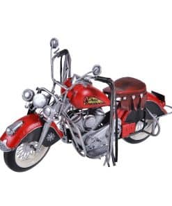 ADILAIDUN Gran Motocicleta Roja, Modelo de Coche de Metal