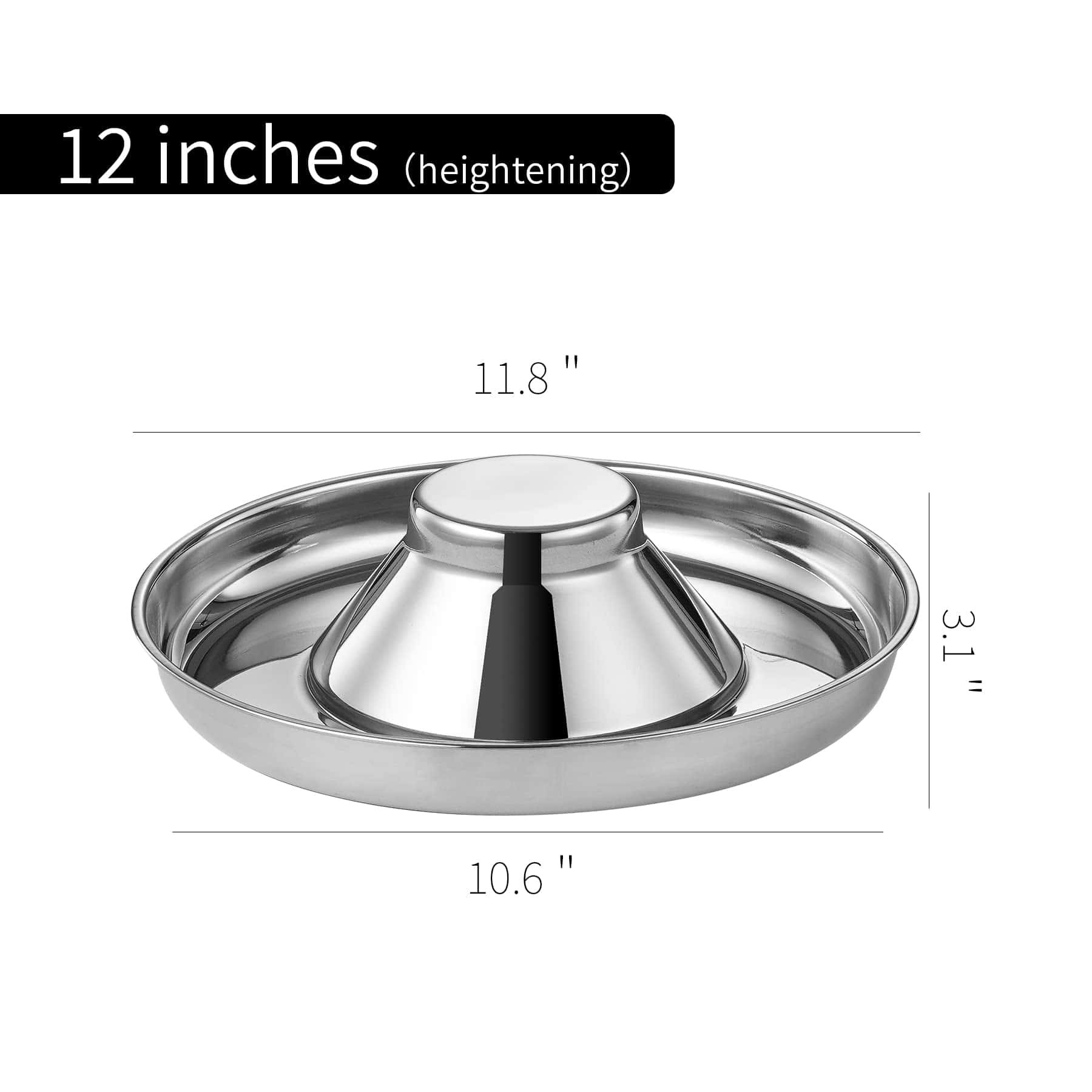 Juego de 2 Tazones de Acero Inoxidable para Perros de - Imagen 3