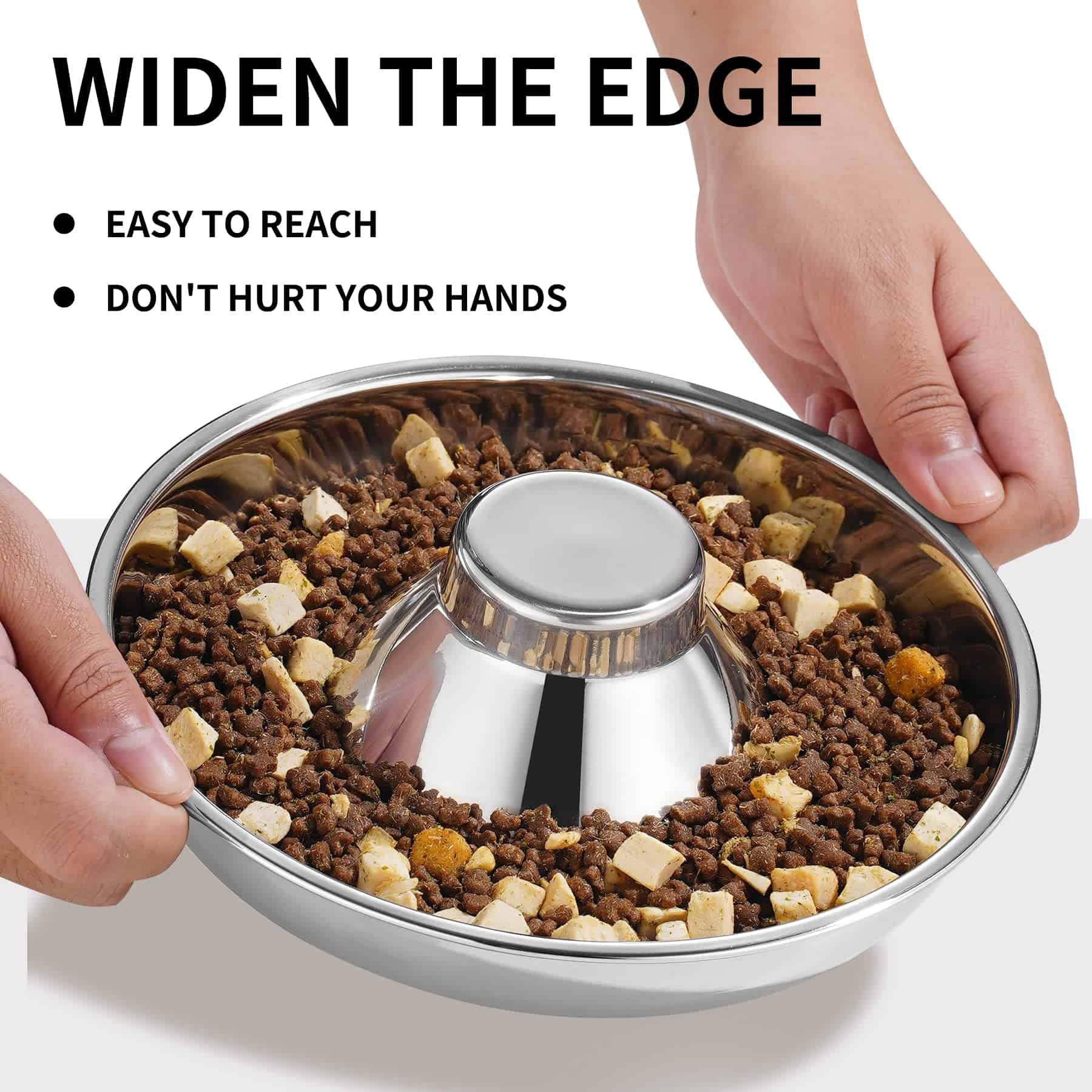 Juego de 2 Tazones de Acero Inoxidable para Perros de - Imagen 5