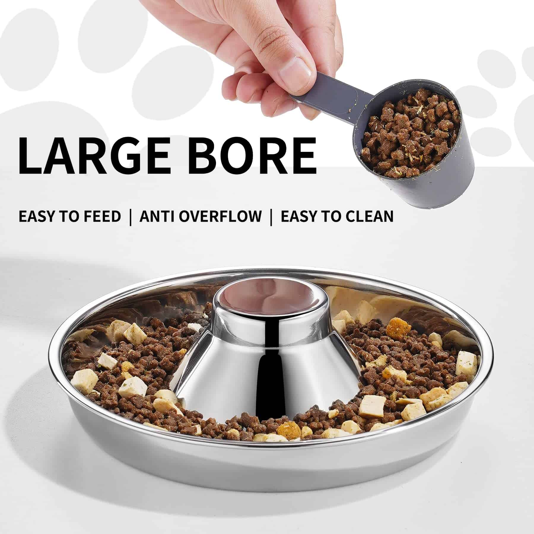 Juego de 2 Tazones de Acero Inoxidable para Perros de - Imagen 7