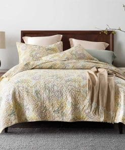 Juego de Colcha de Algodón ENASAL, Colcha Reversible, Funda