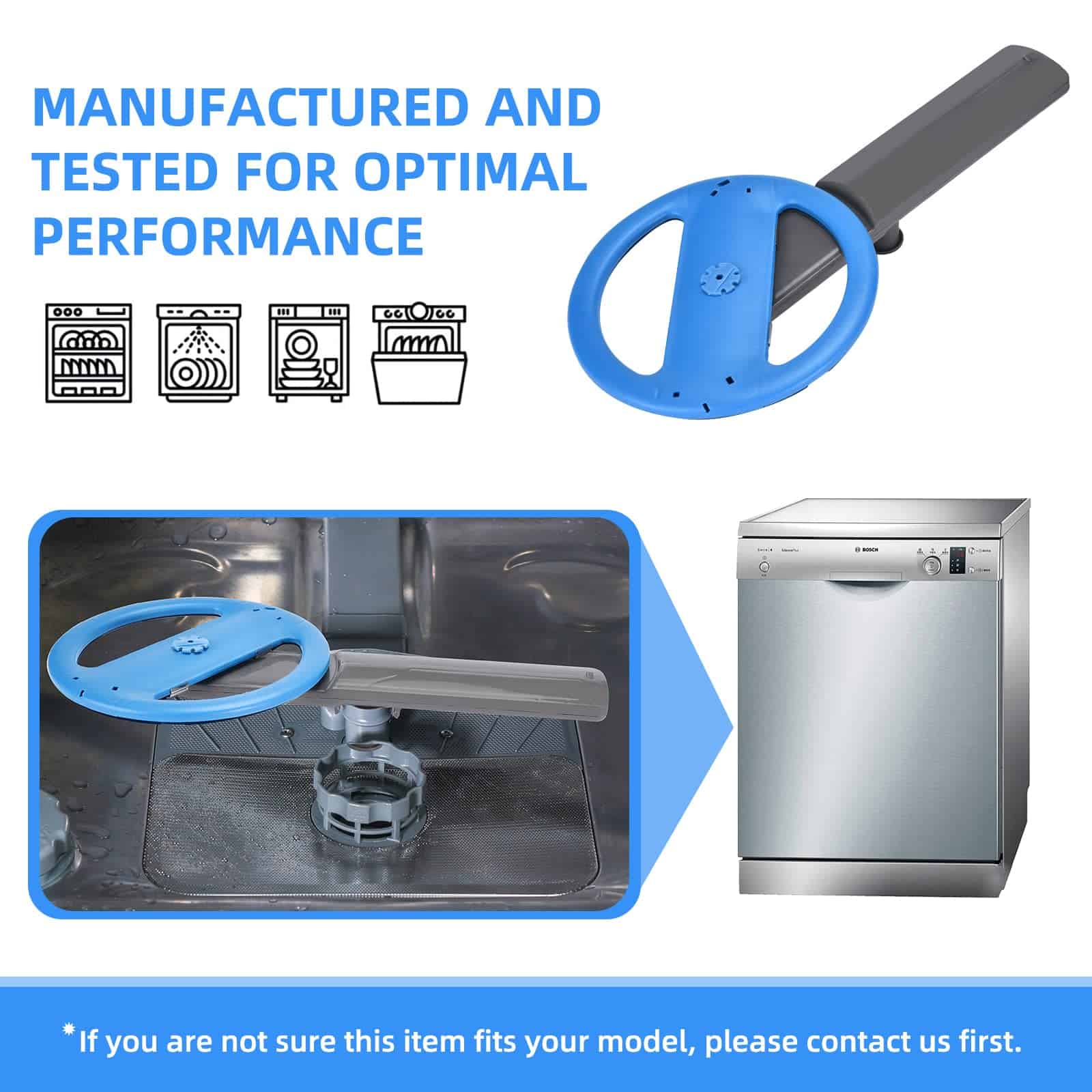 Brazo rociador inferior 5304507158 actualizado para piezas - Imagen 8