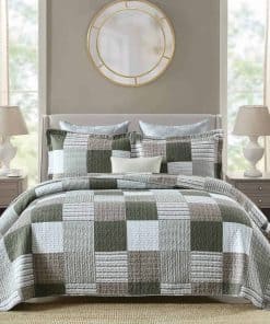 Juego de Colcha King Size PANGUSHAN 100% Algodón, Colcha a