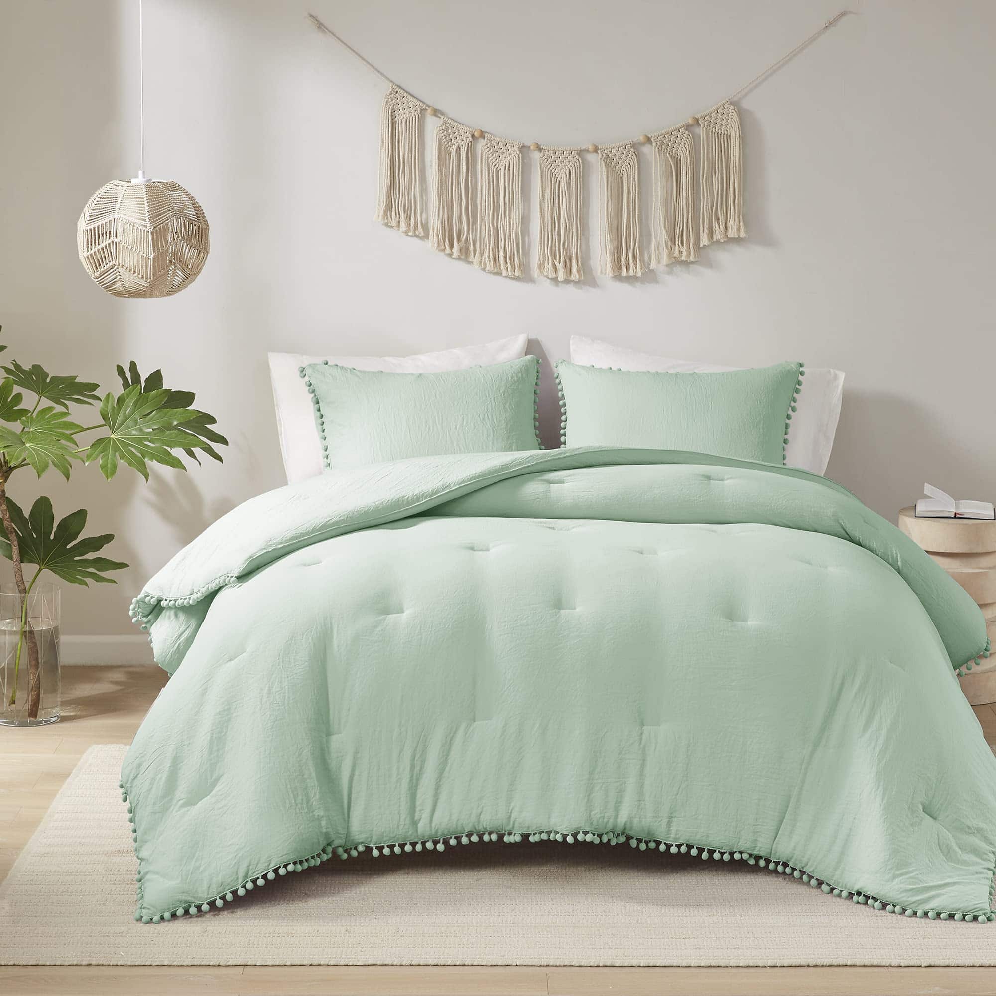 Juego de edredón para reina Codi en color verde salvia, - Imagen 9