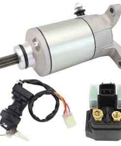 Motor de arranque STABSOLI y relé de solenoide y -Plata