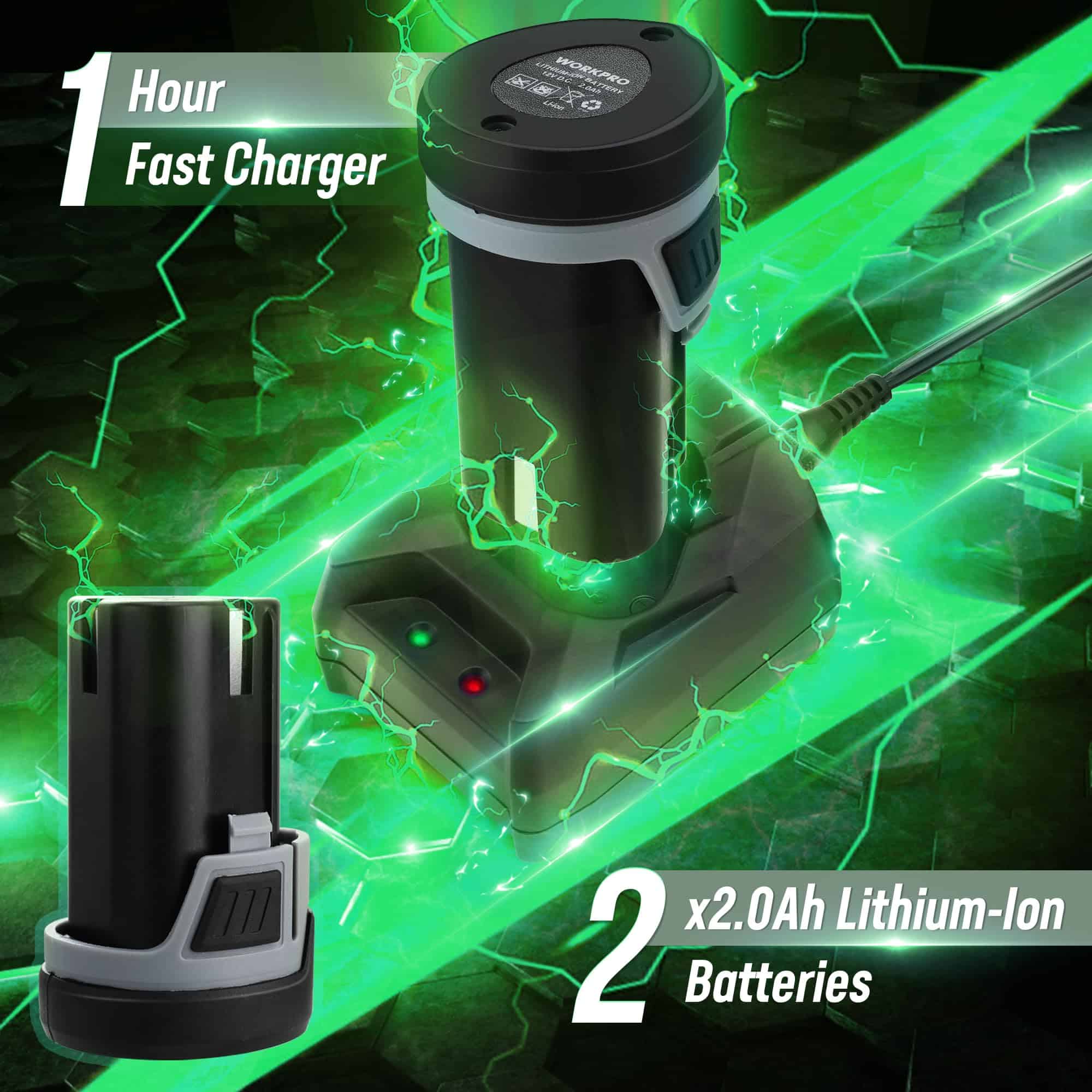 Pulidora Buffer Inalámbrica WORKPRO de 6 pulgadas con Doble - Imagen 5