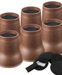 Elevadores de cama de 6 pulgadas DEDU, paquete de 6