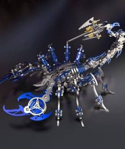 Rompecabezas Metálico 3D Azul para Adultos Escorpión, Kits