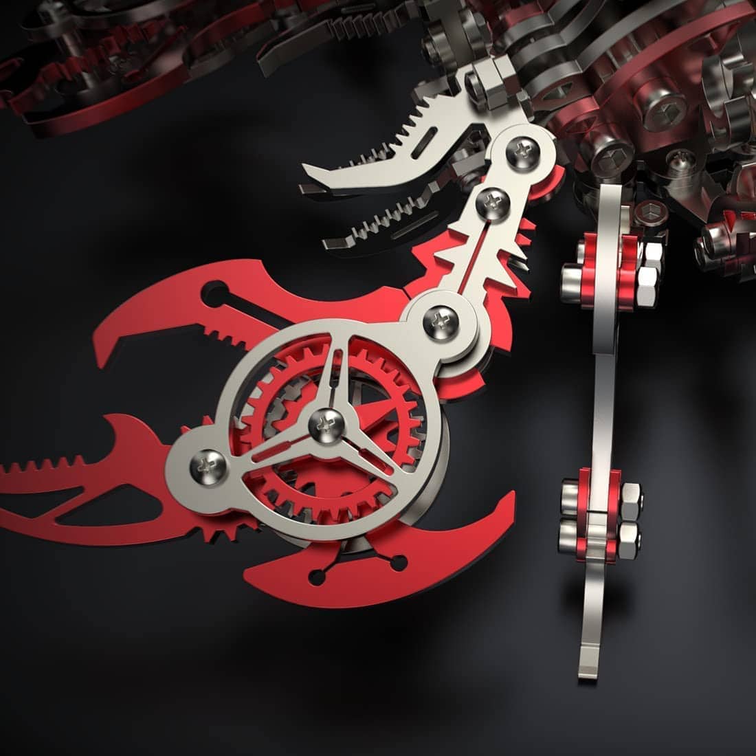 Rompecabezas de Metal 3D Escorpión Rojo para Adultos, Kits - Imagen 4