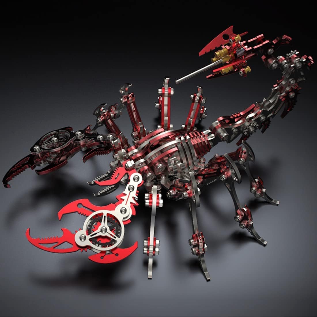 Rompecabezas de Metal 3D Escorpión Rojo para Adultos, Kits - Imagen 3