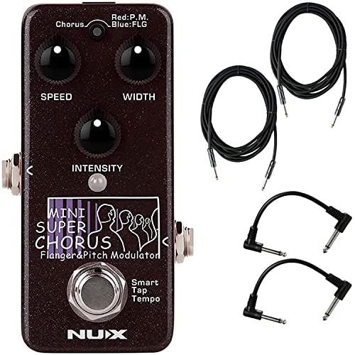 Pedal de Efectos NUX Mini SCF Super Chorus Flanger y Pitch