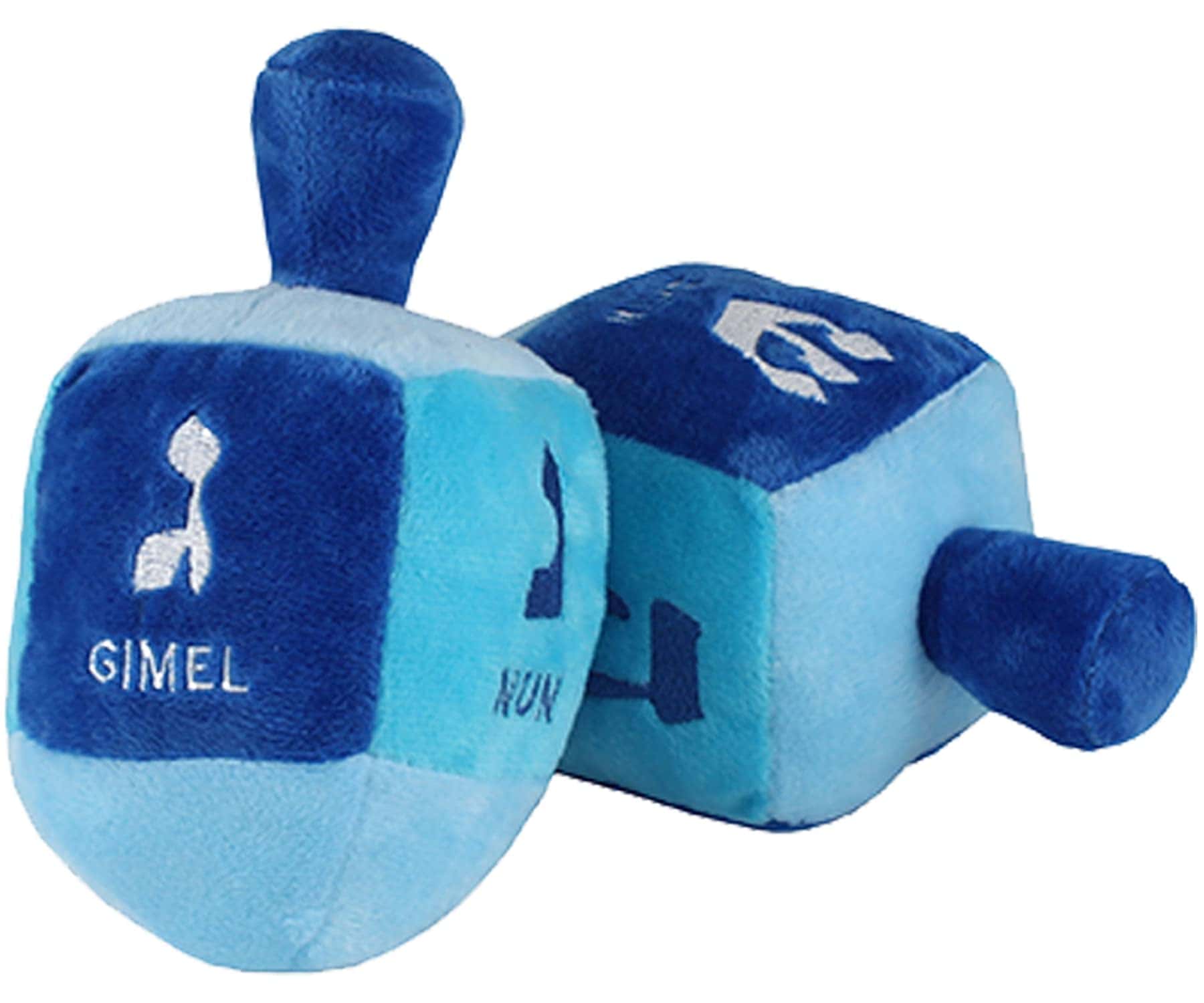 Aviv Judaica Peluche Dreidel con Sonajero para Hanukkah - - Imagen 3