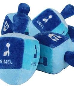 Aviv Judaica Peluche Dreidel con Sonajero para Hanukkah -