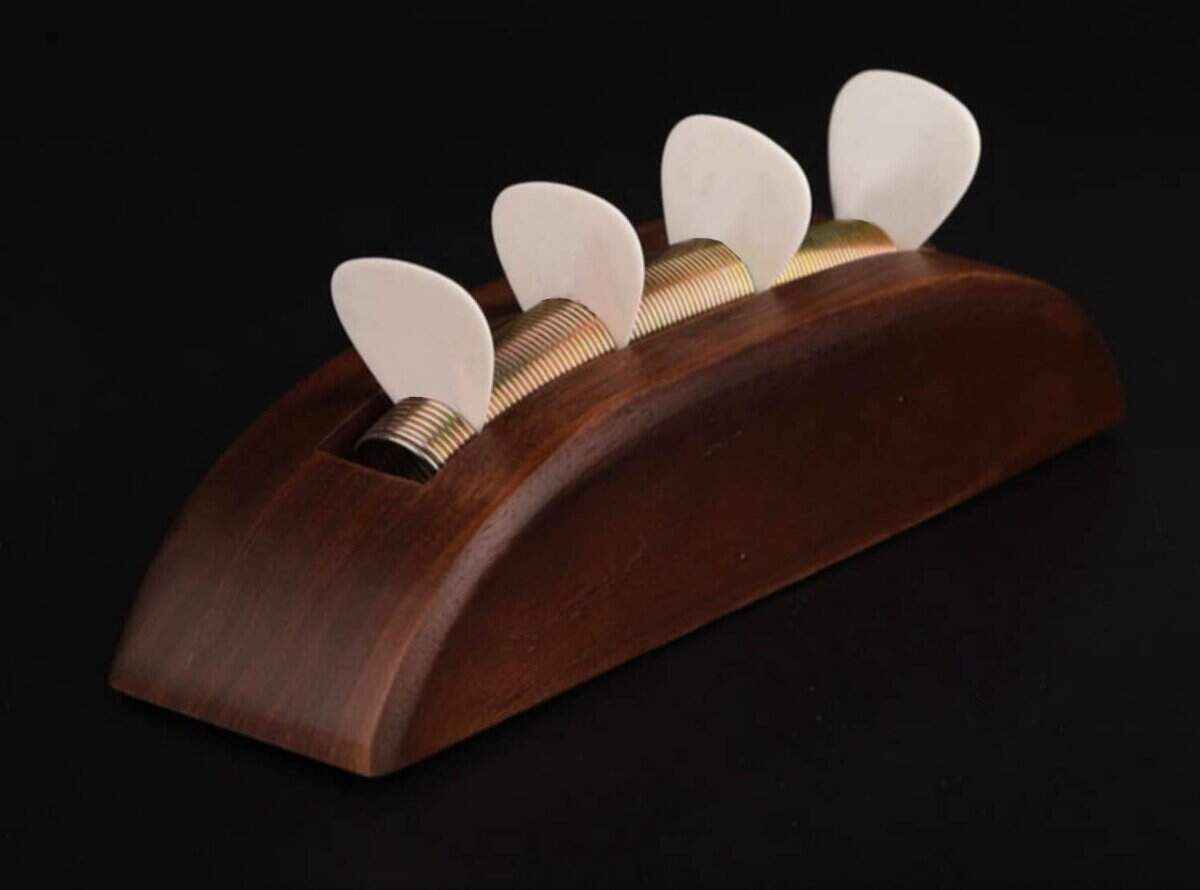 Porta púas para guitarra HHUXIUE, estuche de exhibición de - Imagen 7