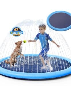 Tapete splash para perros y niños, 67" Piscina rociadora