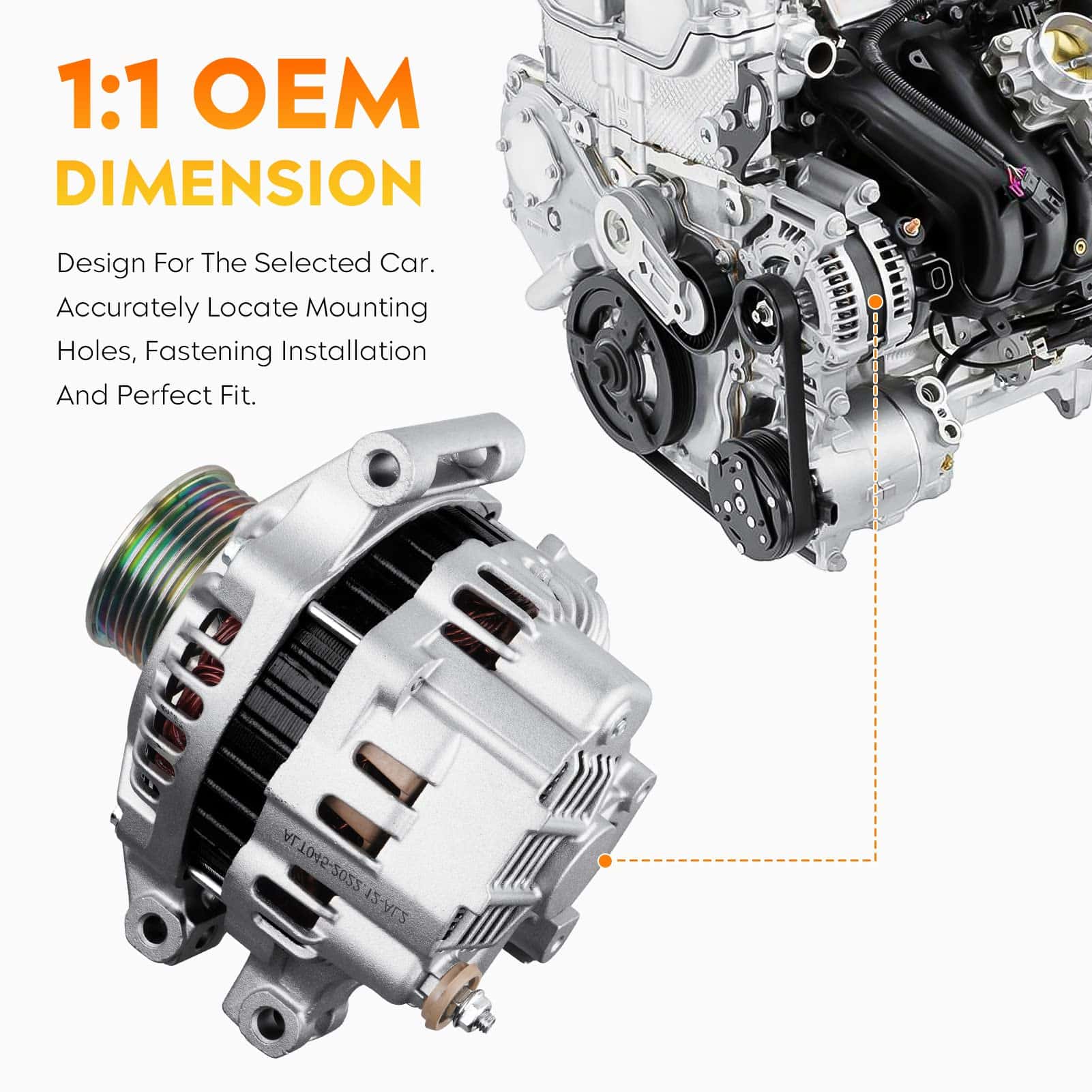 Alternador para Acura RSX & Honda CR-V L4 2.0L 2002 2003 - Imagen 4