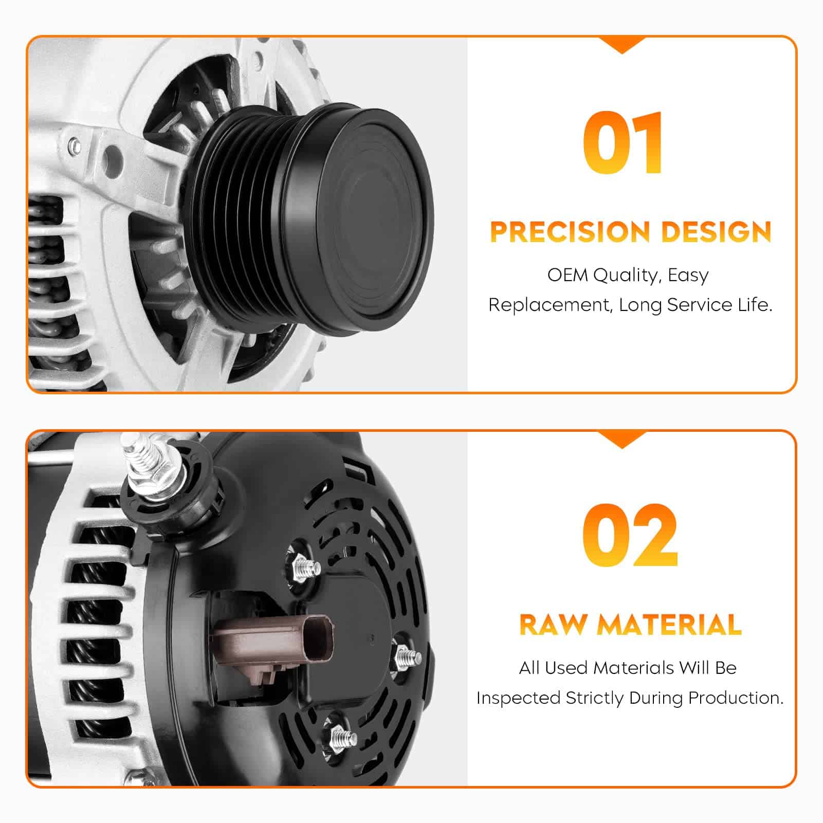 Alternador para Dodge Grand Caravan V6 3.3L 3.8L 2001-2007, - Imagen 5