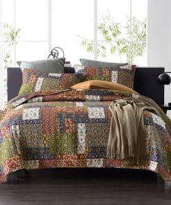 Juego de Colchas y Edredones -Brown