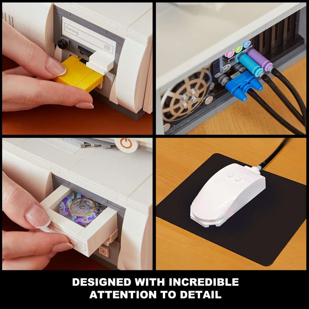 Set de bloques de construcción de computadora retro - Imagen 6