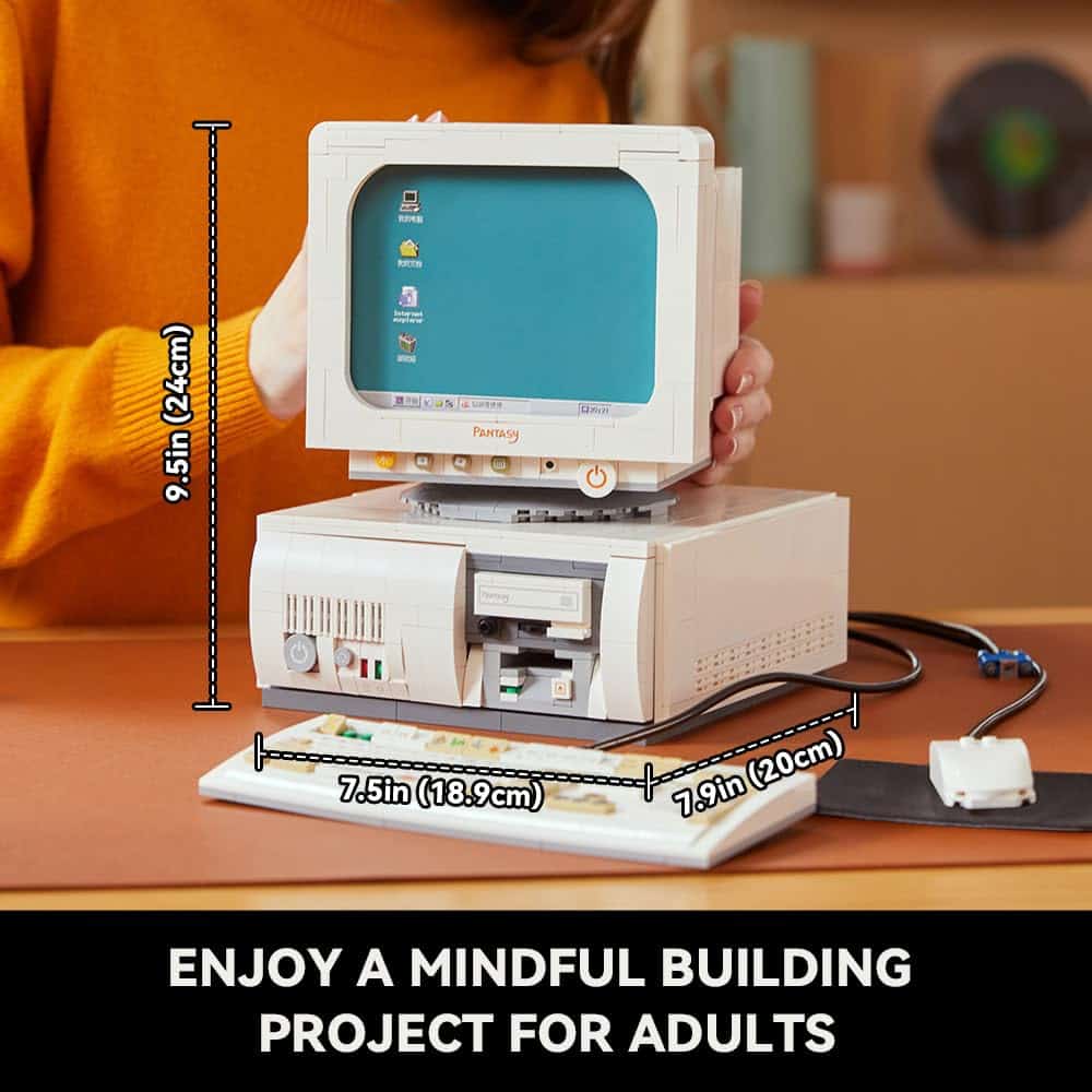 Set de bloques de construcción de computadora retro - Imagen 4