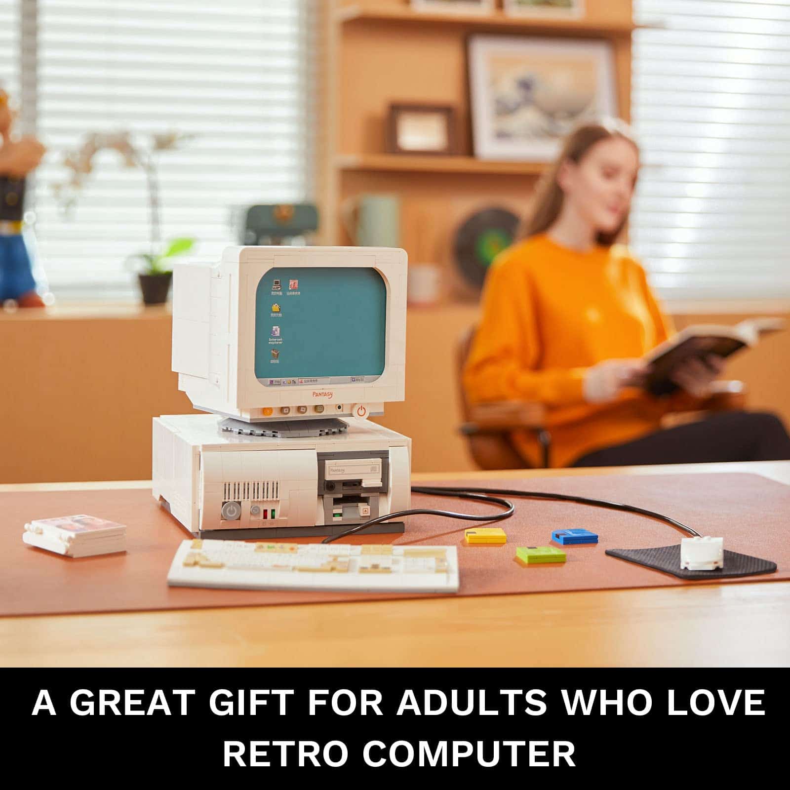 Set de bloques de construcción de computadora retro - Imagen 7