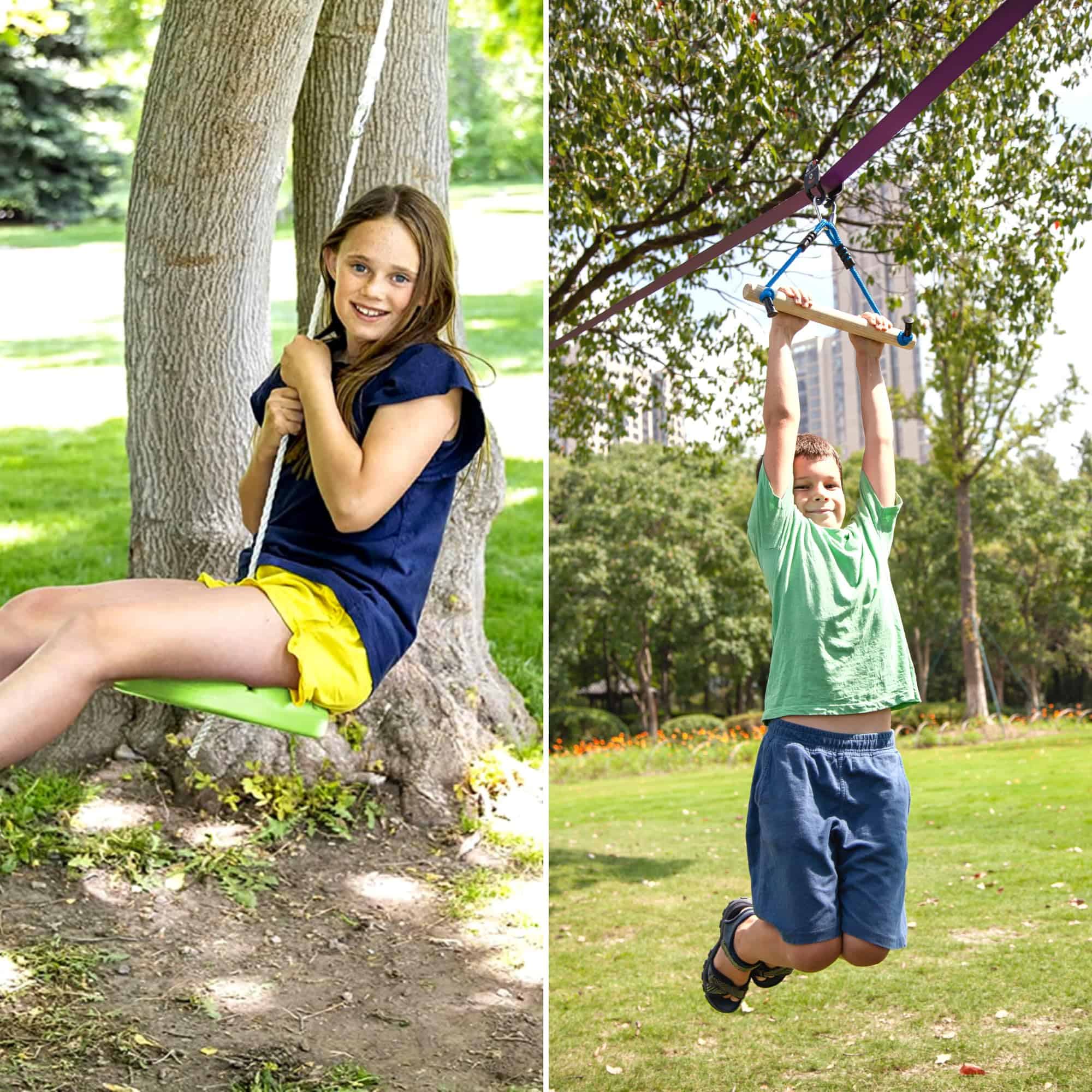 Kit de Cuerda de Tirolina de 70 pies y Agarres de Escalada - Imagen 4