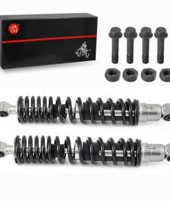 Amortiguador Delantero de Resorte Negro y Tuerca de Bloqueo