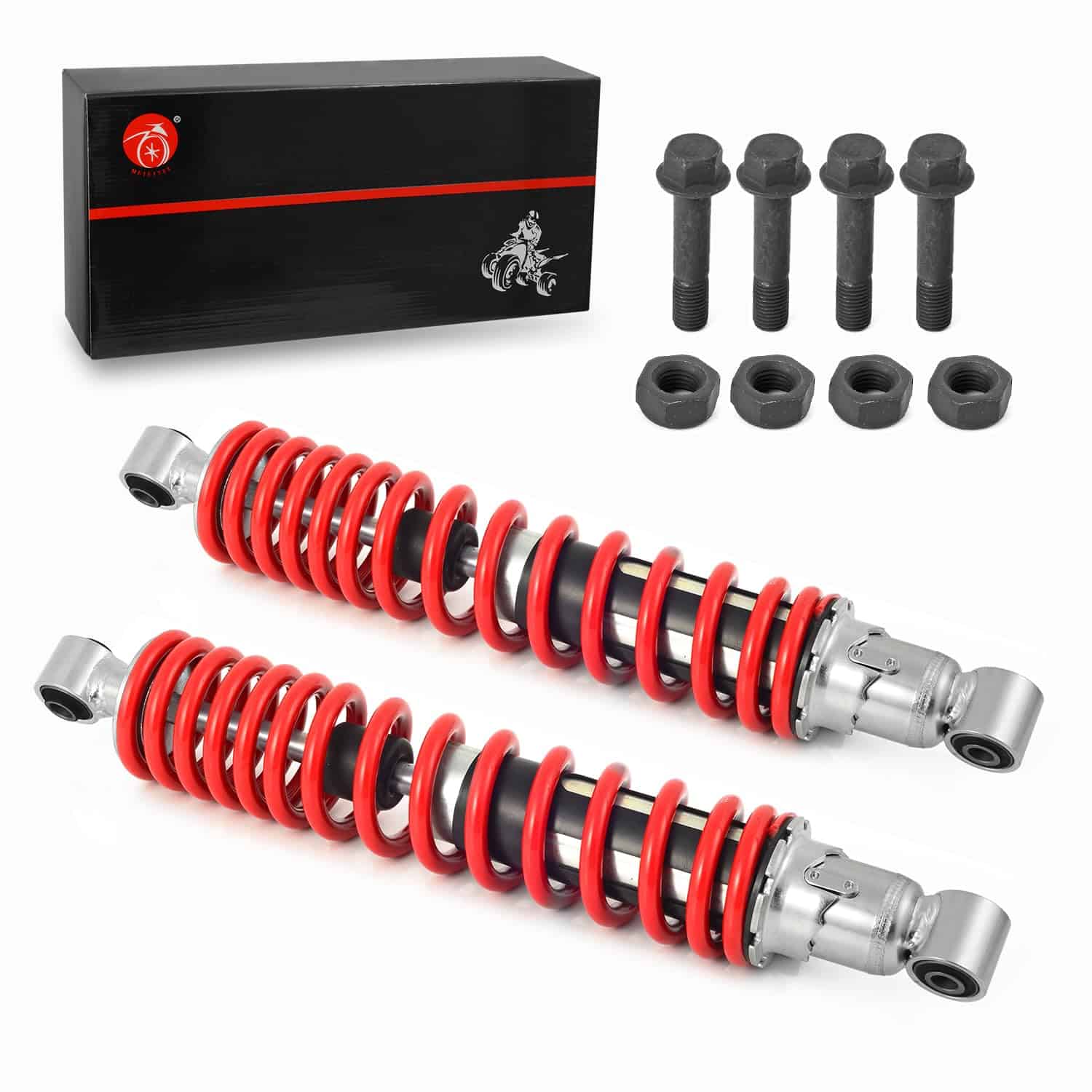 Amortiguador Delantero Resorte Rojo & Tuerca Bloqueo - Imagen 6