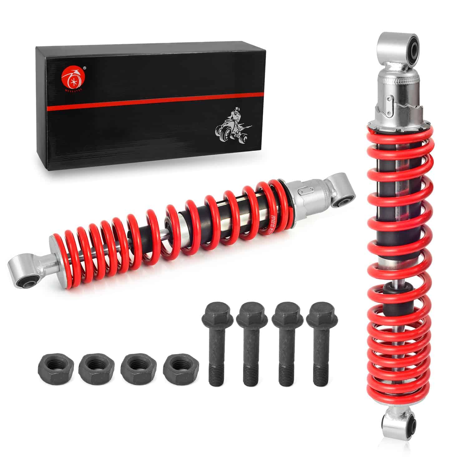 Amortiguador Delantero Resorte Rojo & Tuerca Bloqueo - Imagen 3