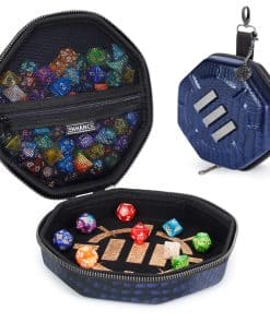ENHANCE DND Dice Tray and Dice Case - Edición de -Azul Dragó