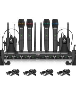 Sistema de micrófono inalámbrico Debra Audio AU800 Pro UHF