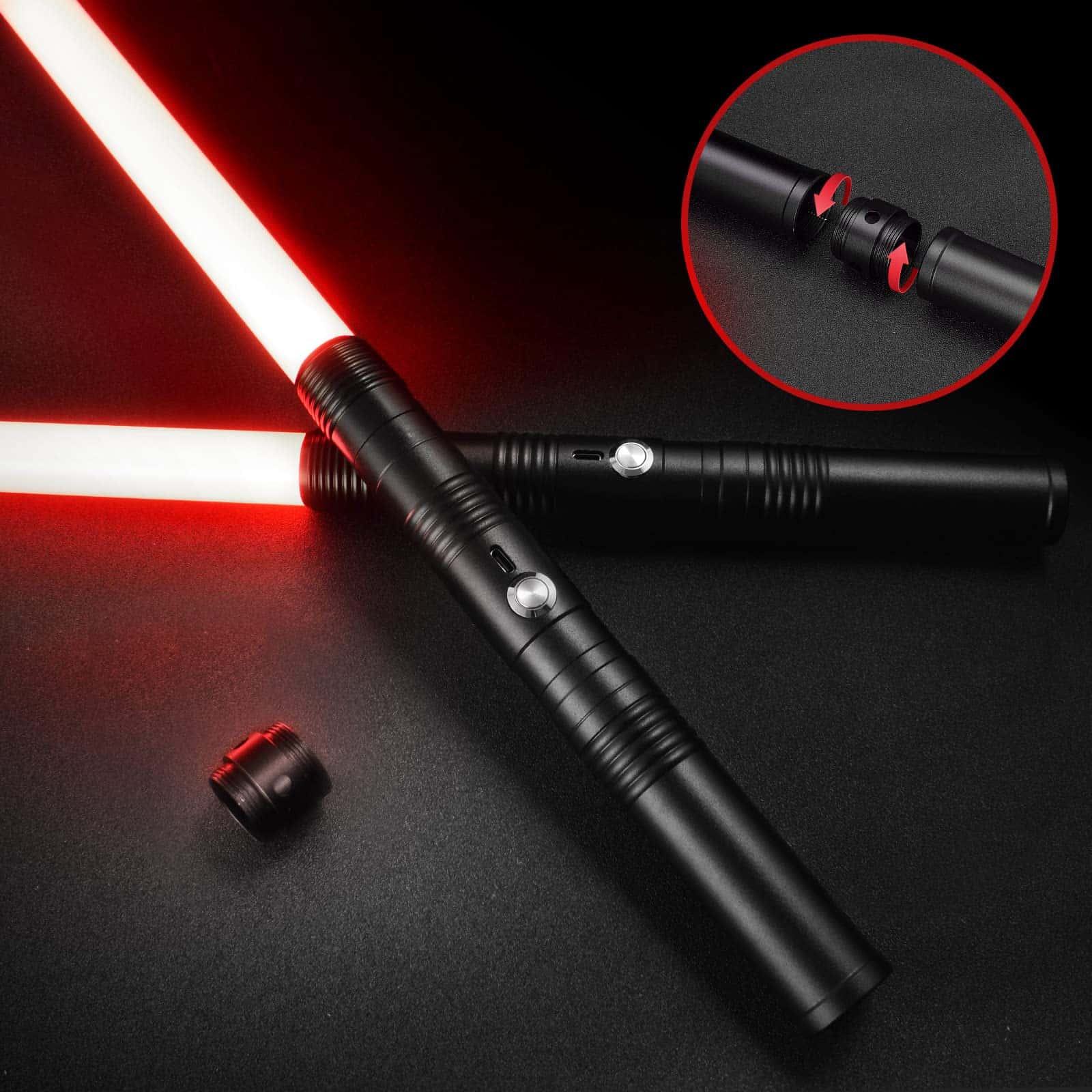 DPTOYZ Sables de Luz Pesados para Niños Adultos: Paquete de