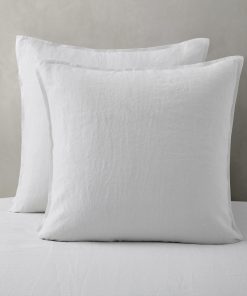 Funda de Almohada de Lino ATLINIA Euro Sham - 26 x 26